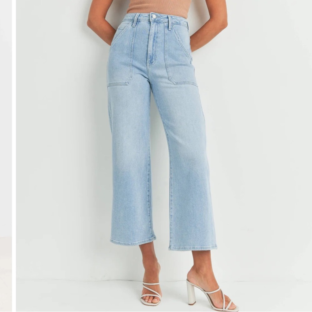 Just Black Denim Light Wash Wide Jean